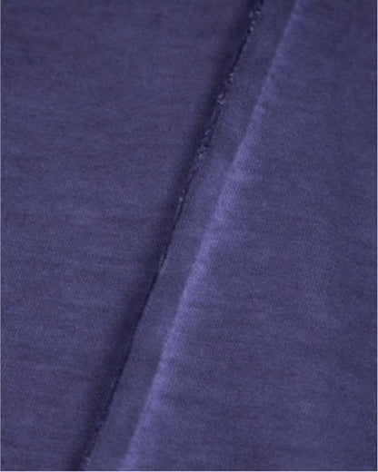 Vertical Raw Seam Washed Crew Neck T-shirt