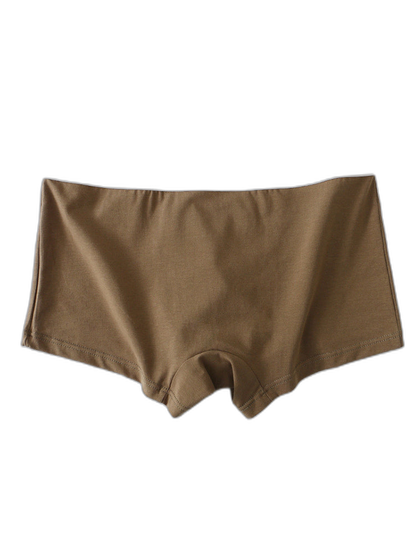 3 Pack Men's Elephant Trunk Separate Cotton Sexy Mid-Rise Solid Color Trunks