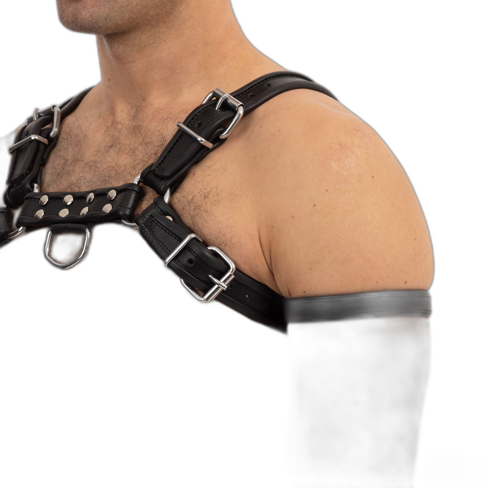 Prowler RED Leather Bicep Band Black