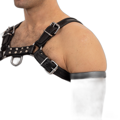 Prowler RED Leather Bicep Band Black