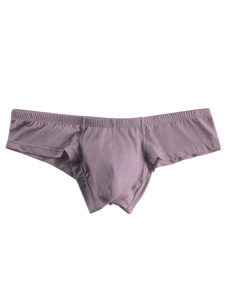Men's Solid Color Low Rise Breathable Modal Briefs