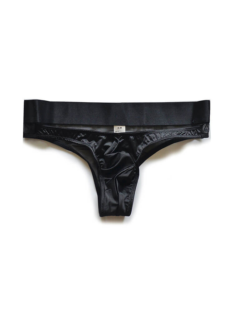 D.M Men's High-Elastic Quick-Drying Mesh Low-Rise Thong