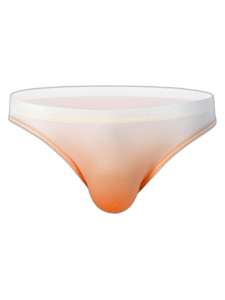 3 Pack Men's Sensual Silk-Like Loose Gradient Color Bikini