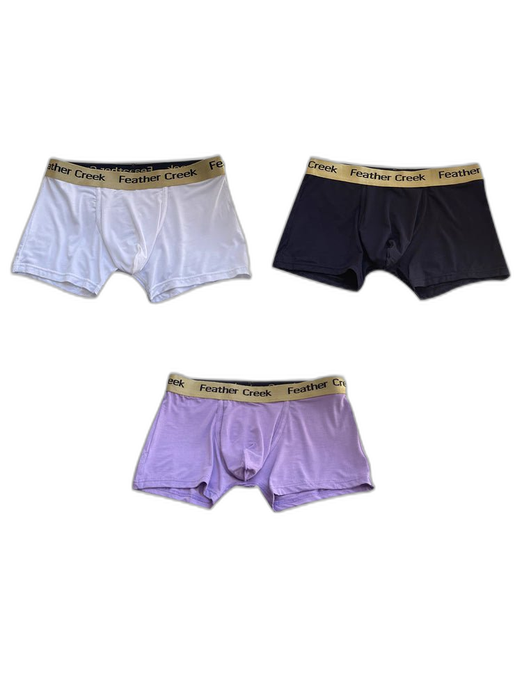 3 Pack Men's U-Shaped Large Pouch Breathable Comfortable Trunks