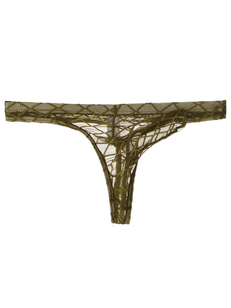 Men's Sexy Elephant Trunk Ultra-Thin Mesh Thong