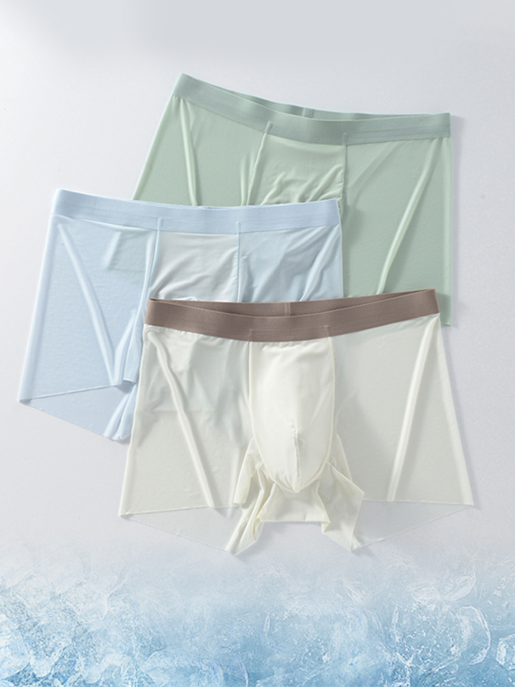 3 Pack Men’s Ultra-thin Seamless Trunks