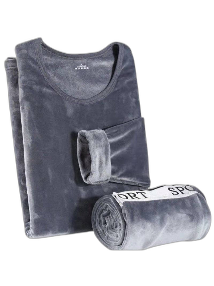 Double Heavyweight Fleece Thermal Underwear Set