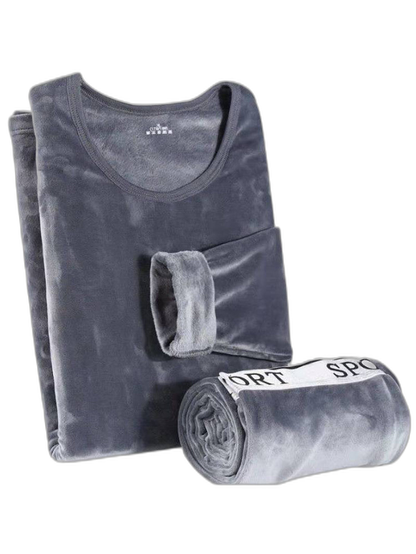 Double Heavyweight Fleece Thermal Underwear Set