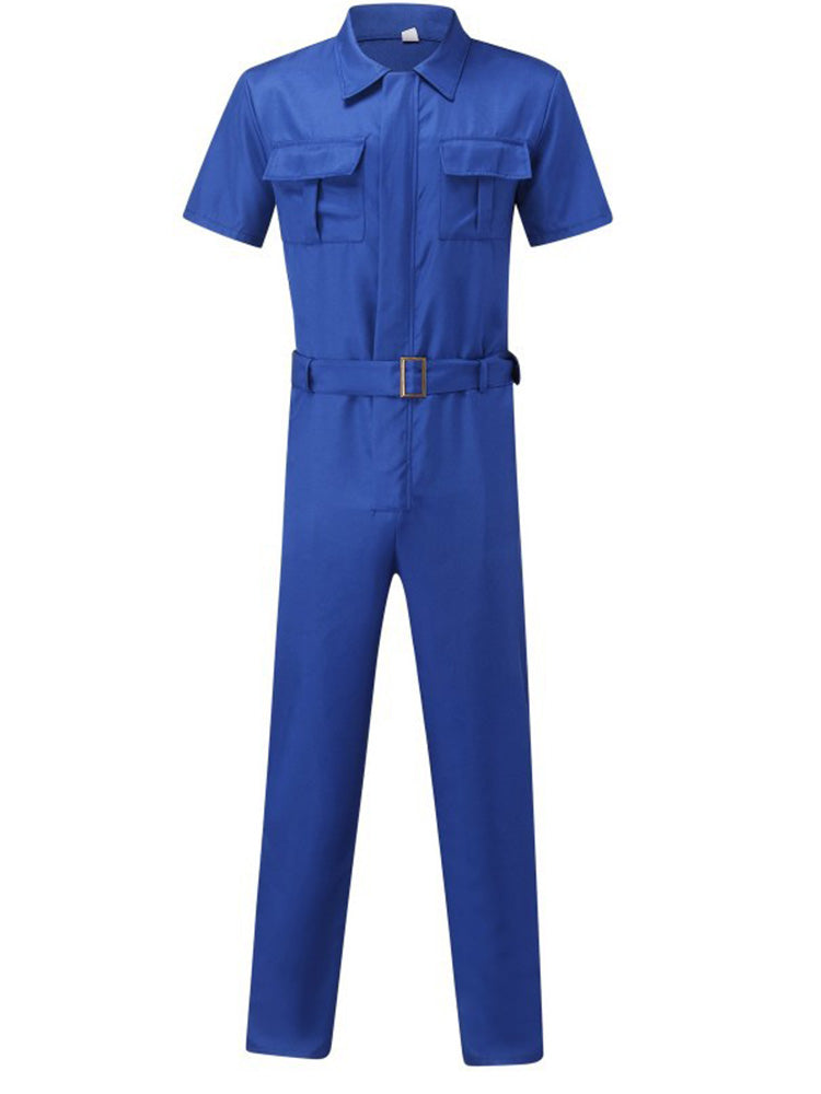 Men's Work Jumpsuit Casual One-piece Set