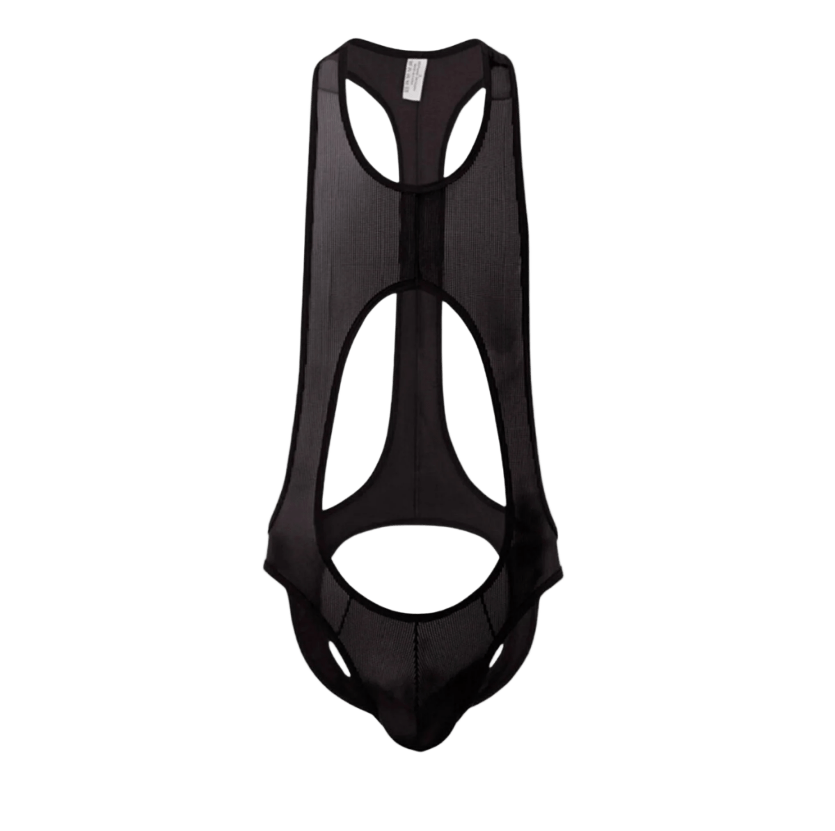 Open Back Singlet Black