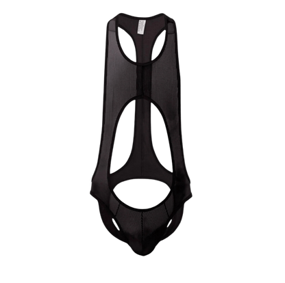 Open Back Singlet Black