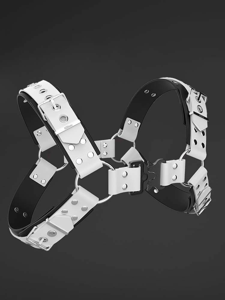 Men's Tactical Buckle Double-Layer Silicone Chest Belt