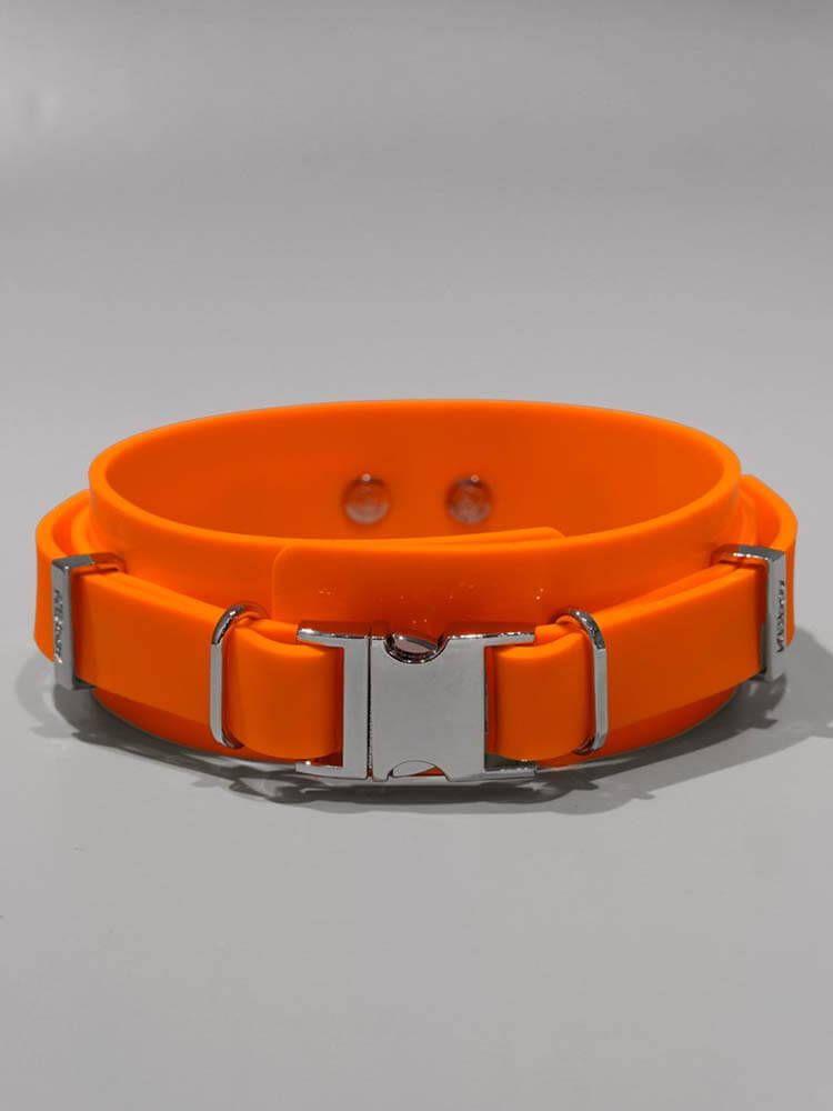 Men's 4cm Wide Snap-On Silicone Neck Collar
