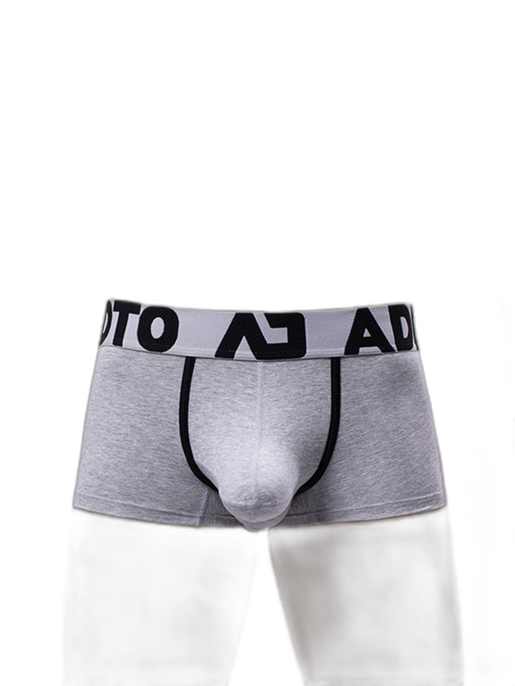 2 Pack Men's Gun and Bullet Separation Large Pouch U-Convex 3D Cut Loose Trunks