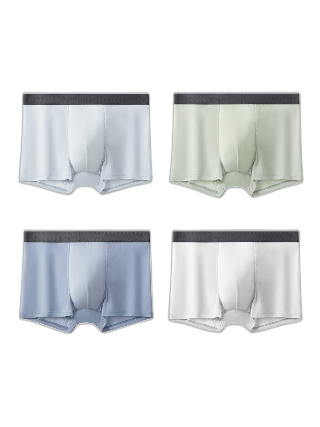 4 Pack Men’s Seamless Comfy Pouch Trunks
