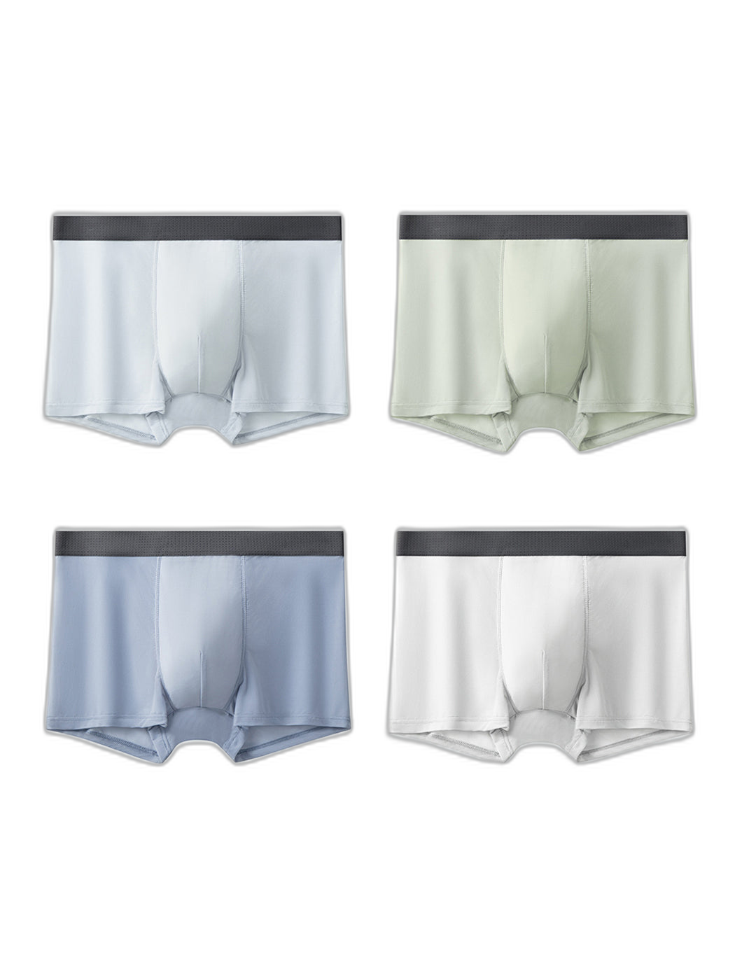 4 Pack Men’s Seamless Comfy Pouch Trunks