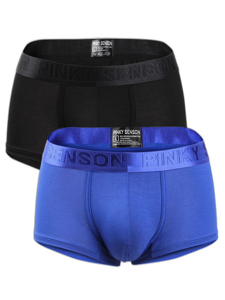 2 Pack Men's U Convex Modal Breathable Trunks