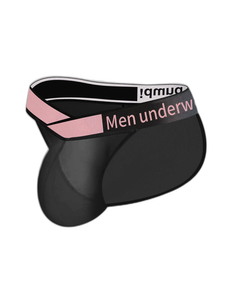 2 Pack Men’s Sexy Bikini with See-through Pouch
