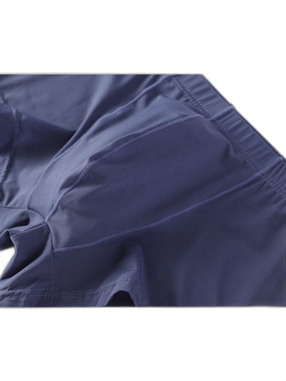 Thin Breathable Ice Silk U Convex Boxers for Men
