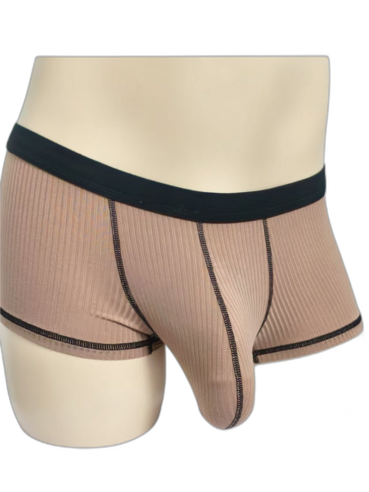 3 Pack Men's Ultra-Thin Cooling Large Supportive Pouch Breathable Low-Rise Trunks