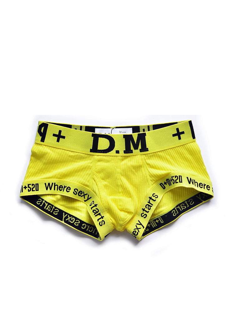 D.M Low Waist Sexy Cotton Comfort Capsule Boxer Briefs