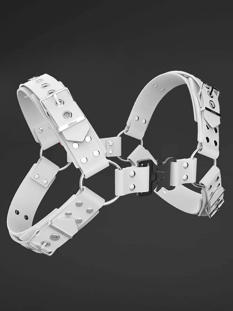 Men's Tactical Buckle Double-Layer Silicone Chest Belt