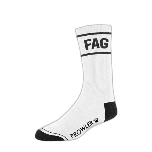 Prowler RED Fag Socks White Black