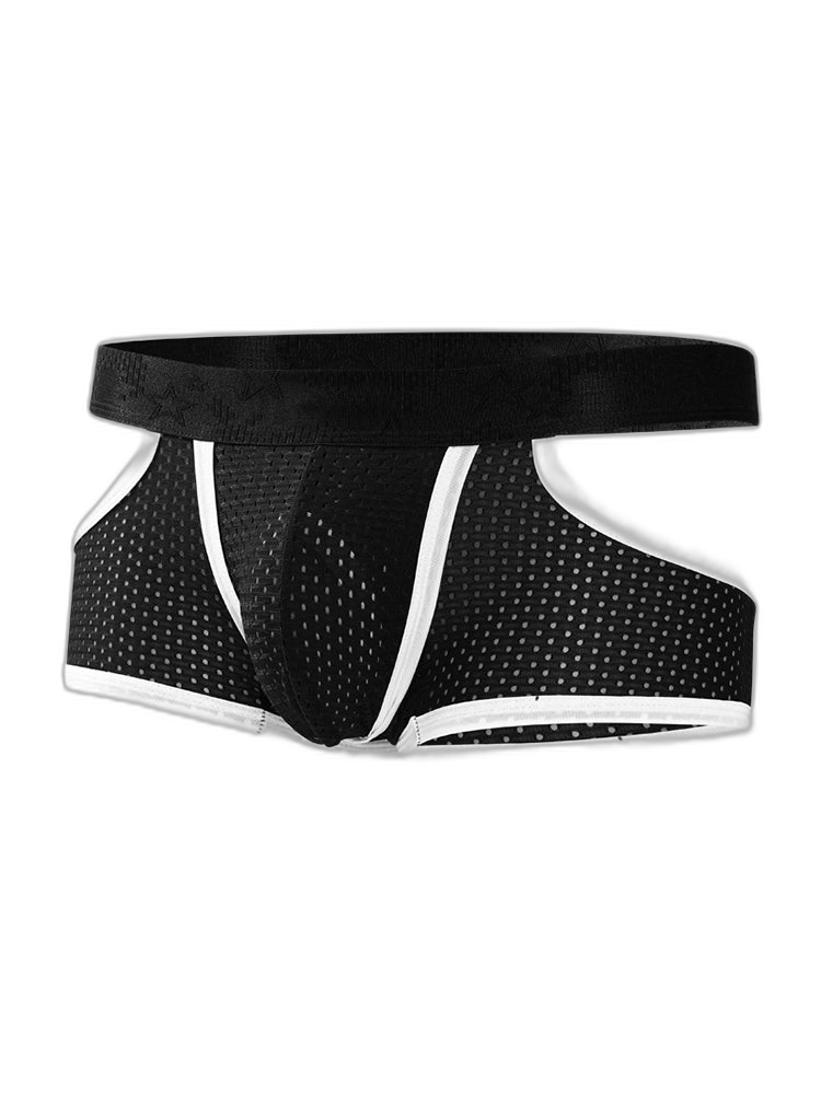 3 Pack Men's Breathable Mesh Lightweight & Airy Supportive Fit Trunks