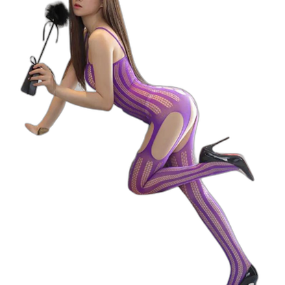 Fishnet Fantasy Suspender Stockings