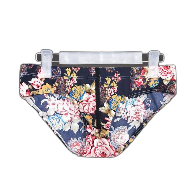 Dark Floral Print Briefs