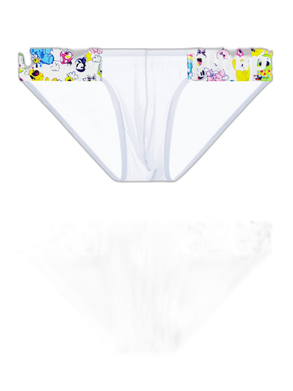 2 Pack Men's Low-Rise Seamless Sheer Breathable Briefs