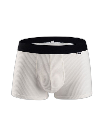Men's Breathable Threaded Fabric U Convex Trunks