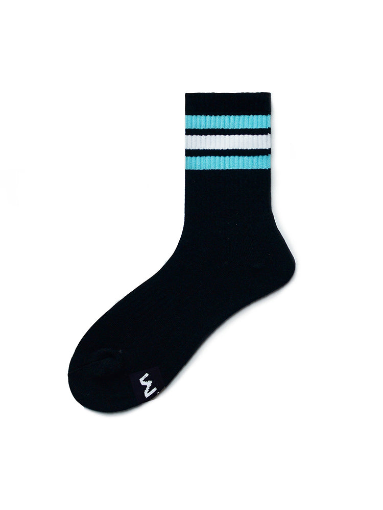 D.M Rainbow Striped Sports Cotton Socks