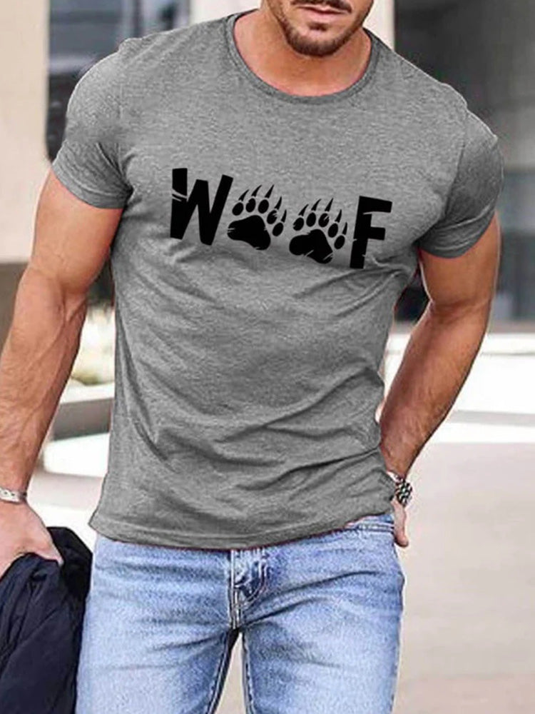 Men's Pride Gay Woof Bear Print T-Shirt 