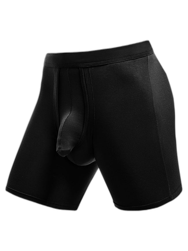 2 Pack Long Boxer Briefs with Separate Pouch