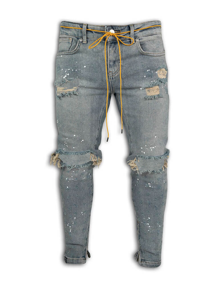 Men's Fashion Ripped Slim Fit Jeans