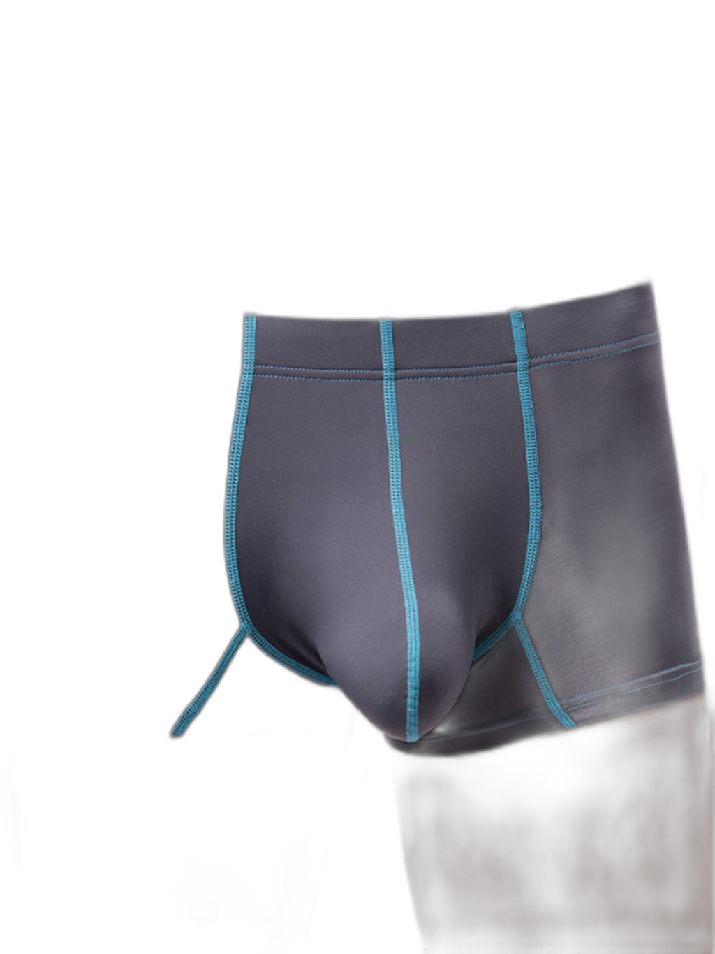 3 Pack Men's Large Pouch Contrast Binding Trunks