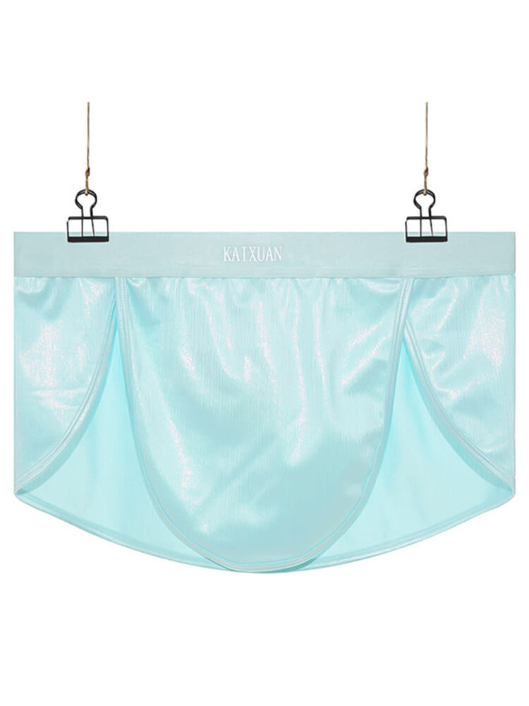 Men's Casual Split Polyester Boxer Brief