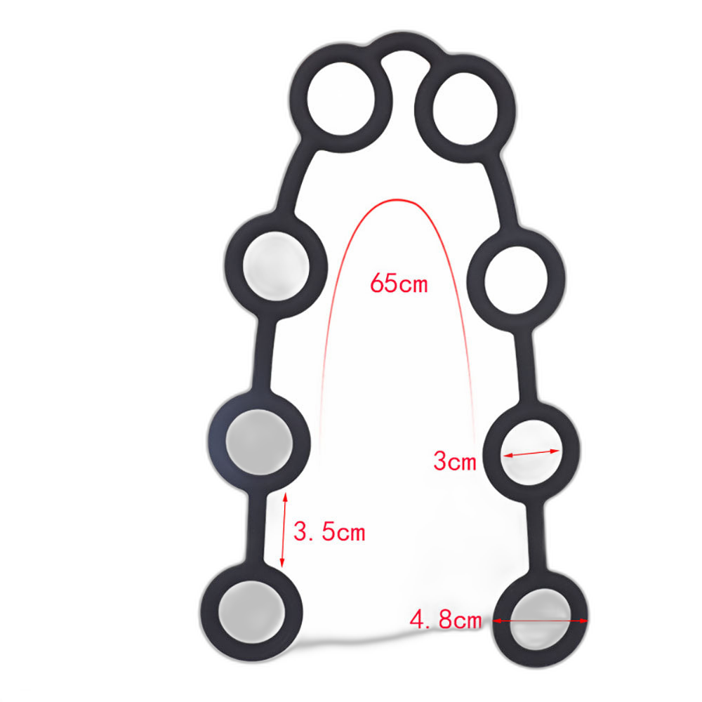 Tether - Anal Beads Trainer- Anal Balls - Custom Sizes