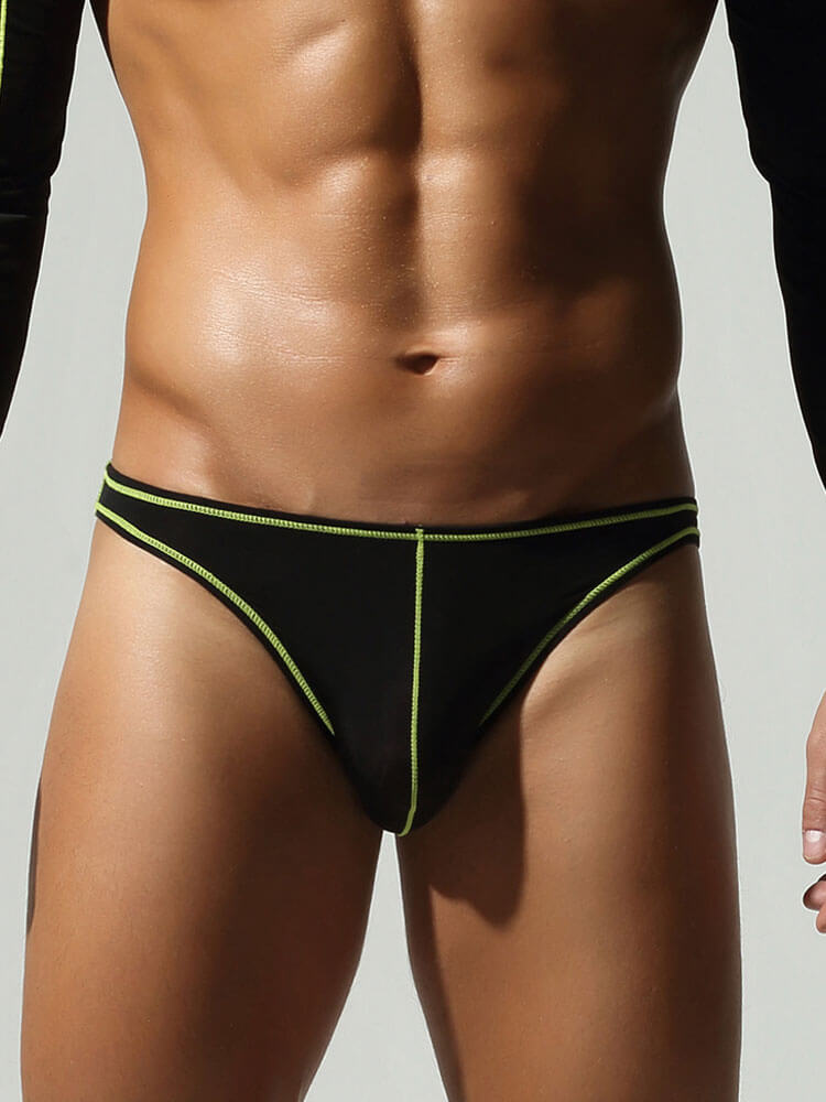 Men's Quick-Dry Vertical Stripe Thin Briefs