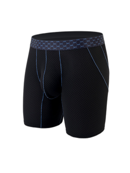 3 Pack Men's Anti-chafing Waffle Boxer Briefs