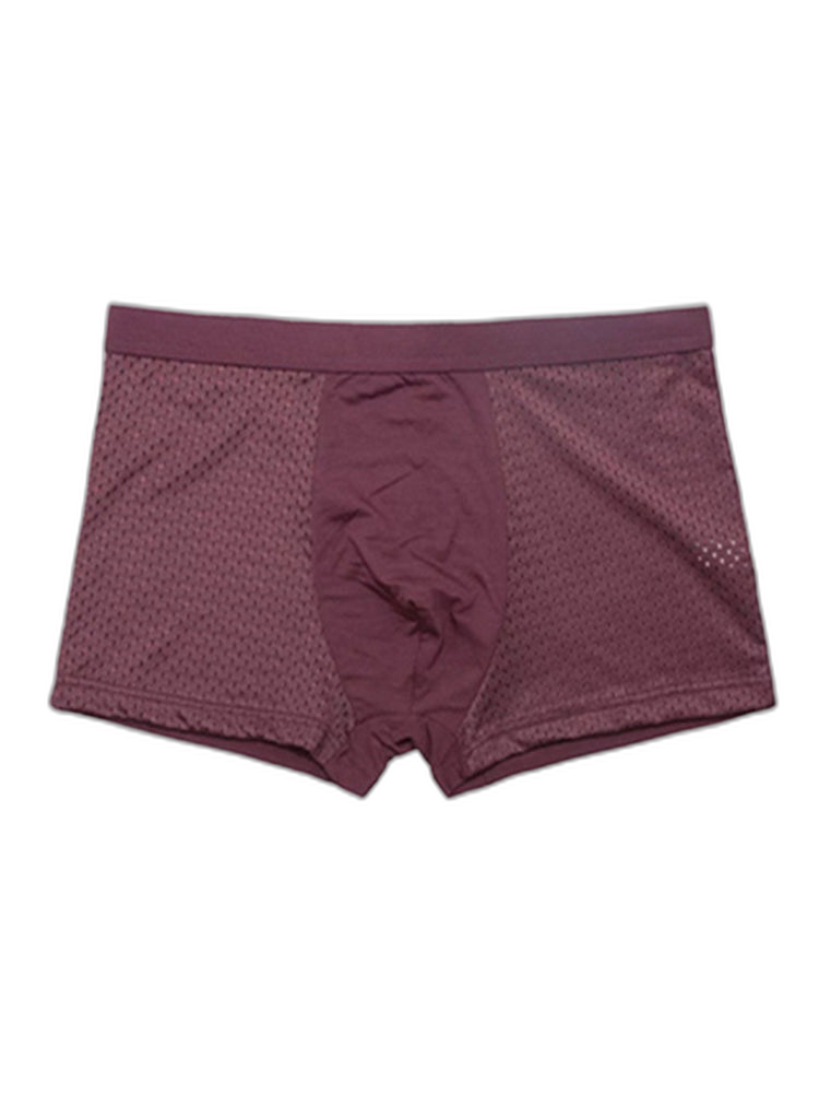 4 Pack Men’s Breathable Mesh Trunks with Antibacterial Fabric