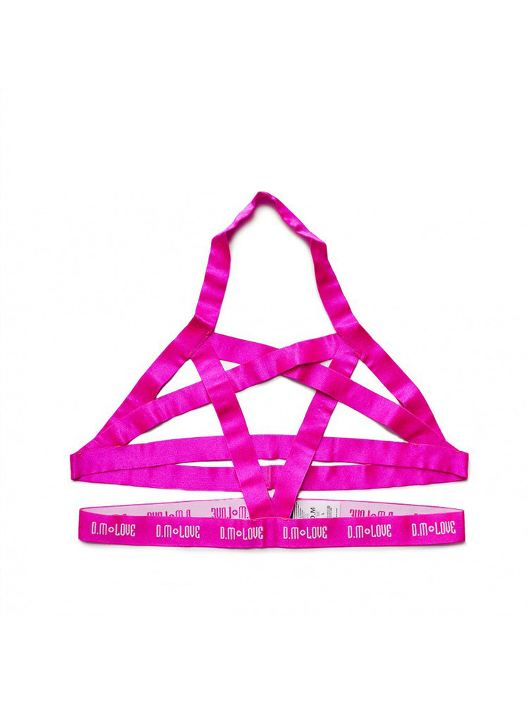 D.M Men's Fashion Letters Hollow Harness - Blue