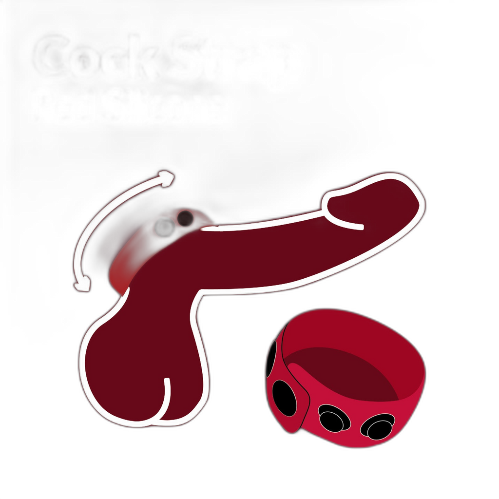 Prowler RED Silicone Cock Strap Red