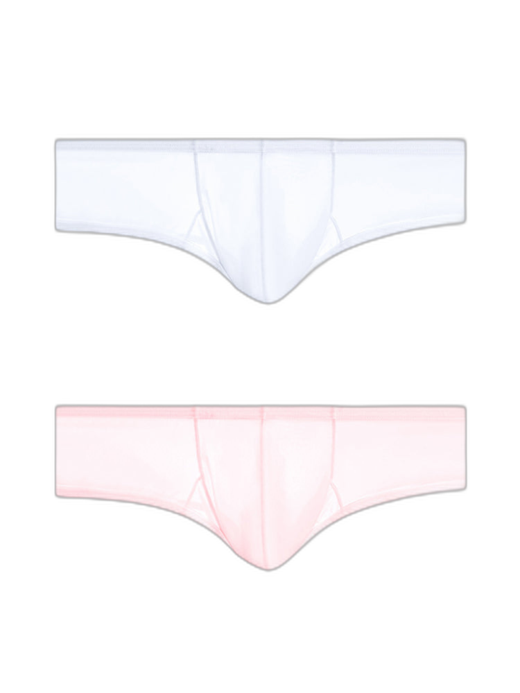 2 Pack Men's Breathable Sheer Elegance Quick-Dry Ultra-Soft Trunks