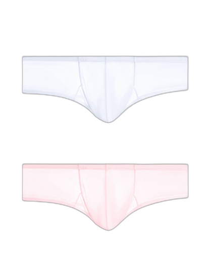 2 Pack Men's Breathable Sheer Elegance Quick-Dry Ultra-Soft Trunks