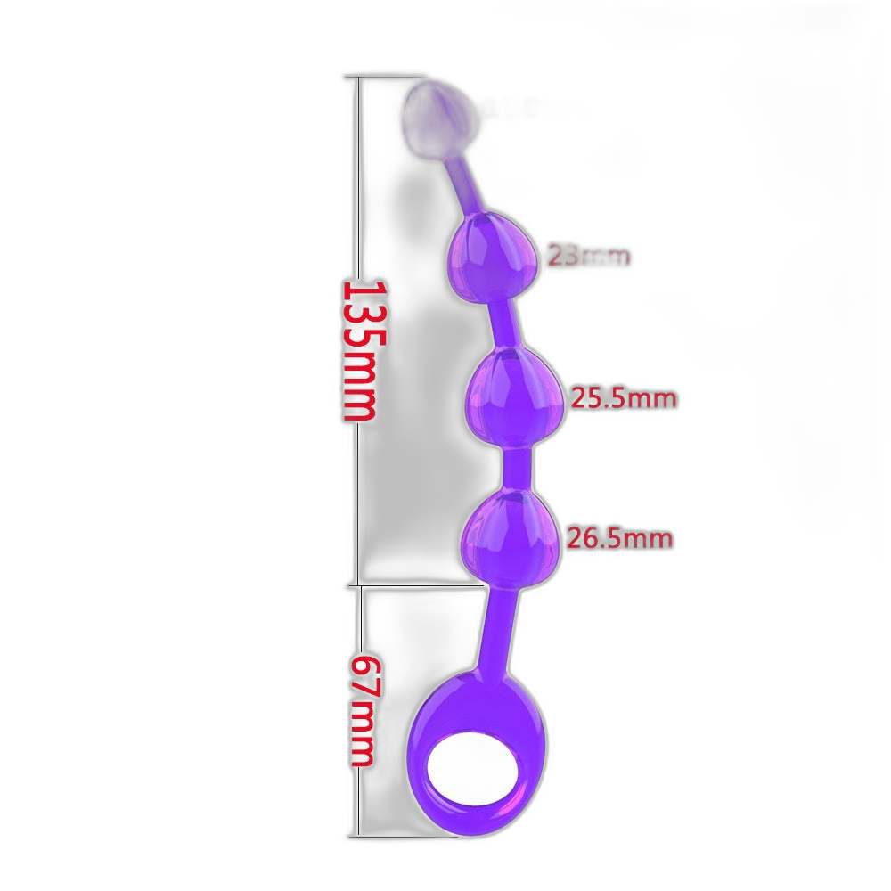 Ribbed Anal Beads
