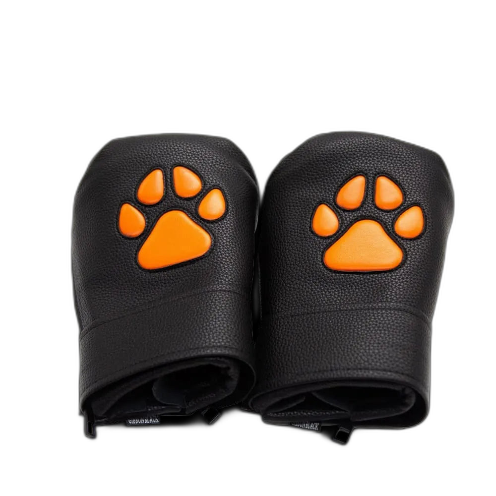Leather Puppy Paw Mittens