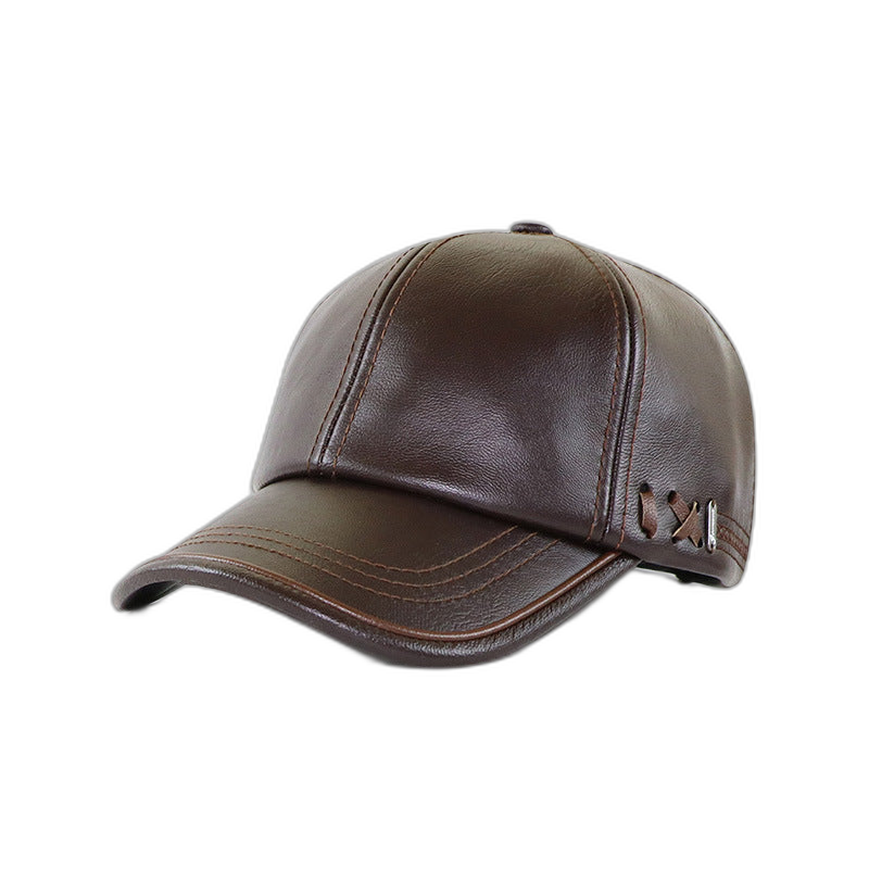 Leather Baseball Cap