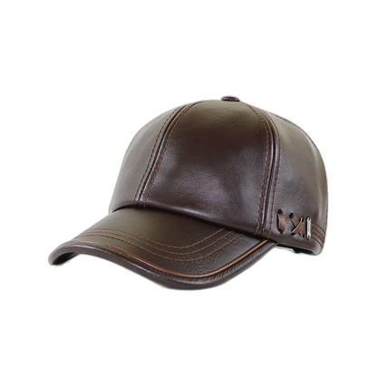 Leather Baseball Cap